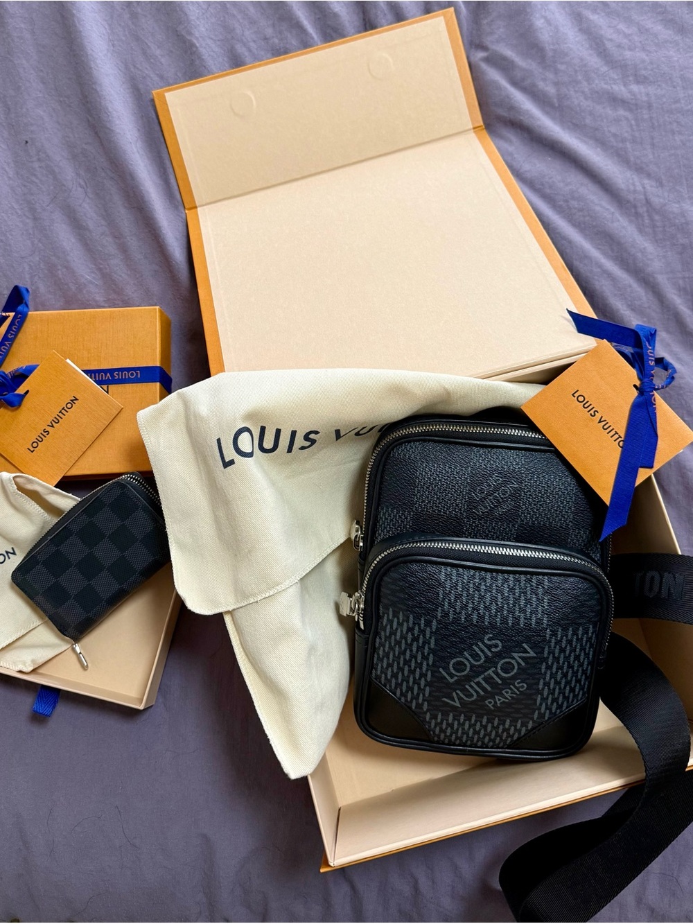 Louis Vuitton Amazon N50012 + Zippy Coin Purse bundle- Exceptional Condition